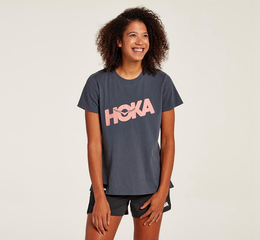 Camisa Hoka One One Feminino Azuis - Brand - 076-VACEBU